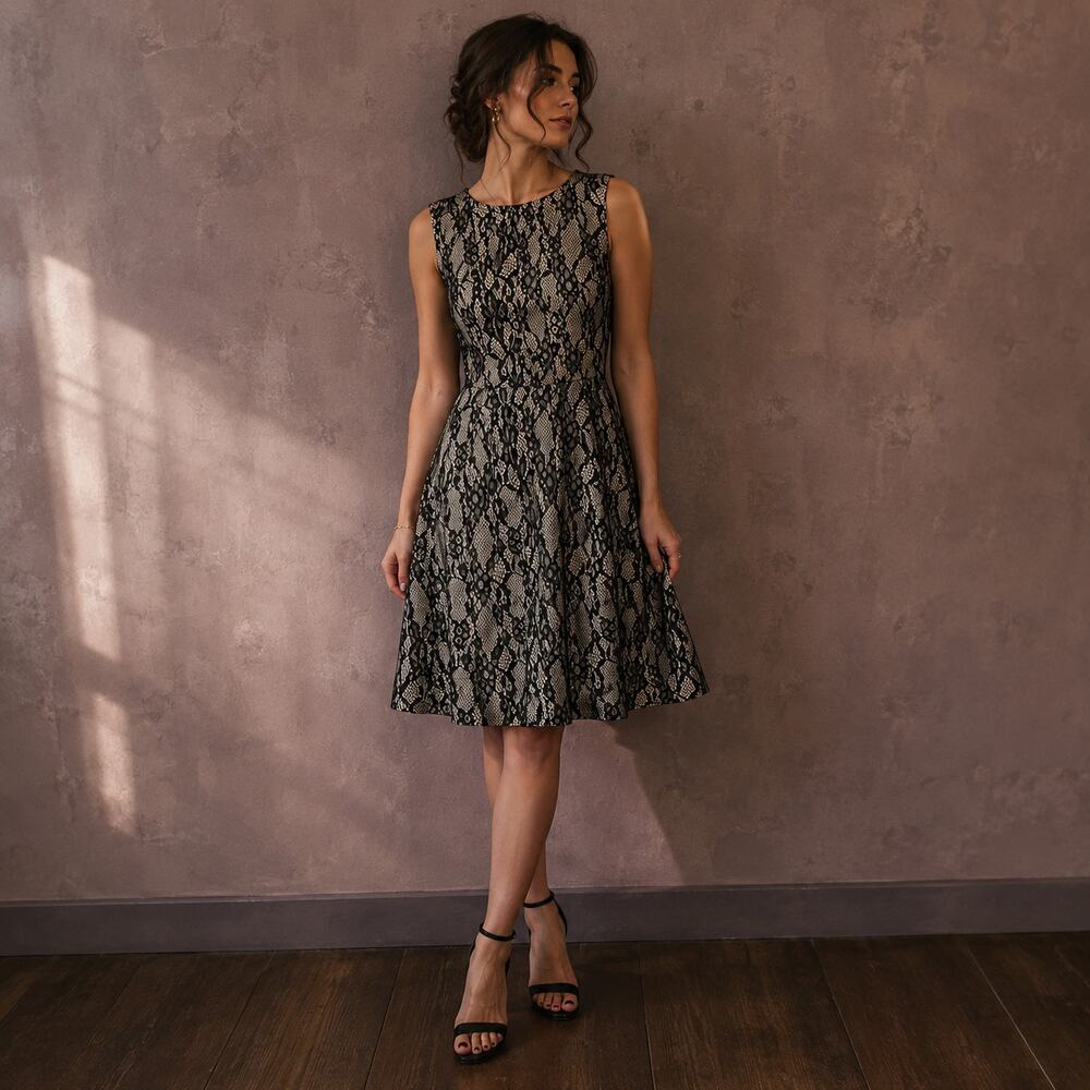 HD in Paris Violante Lace Fit Flare Dress M Whimsygoth Dark Romantic Gothic